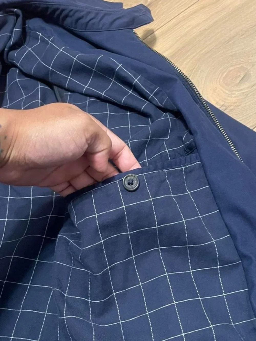 Polo by Ralph Lauren Navy Zip-Front Bomber Jacket